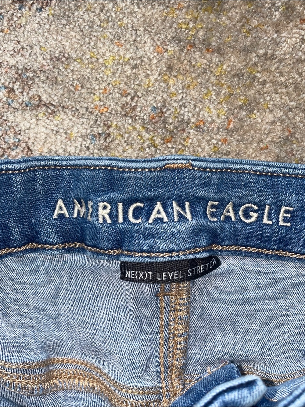 American Eagle Outfitters Light Blue Boyfriend Jeans 22 Short - Picture 4 of 6